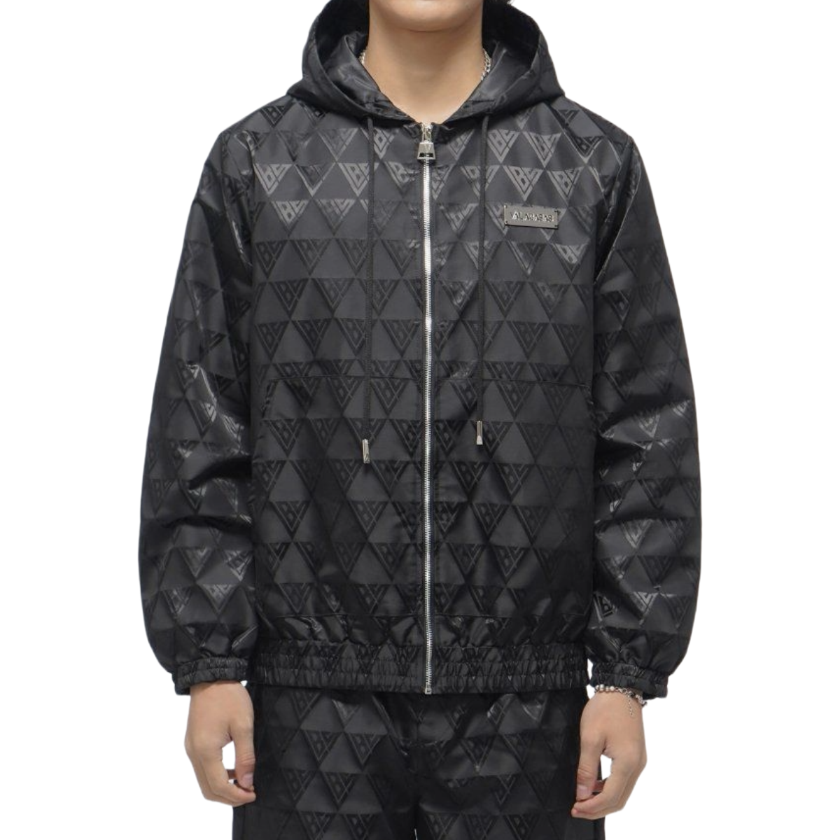 VALABASAS 'MONOGRAM' 2.0 WINDBREAKER (BLK)
