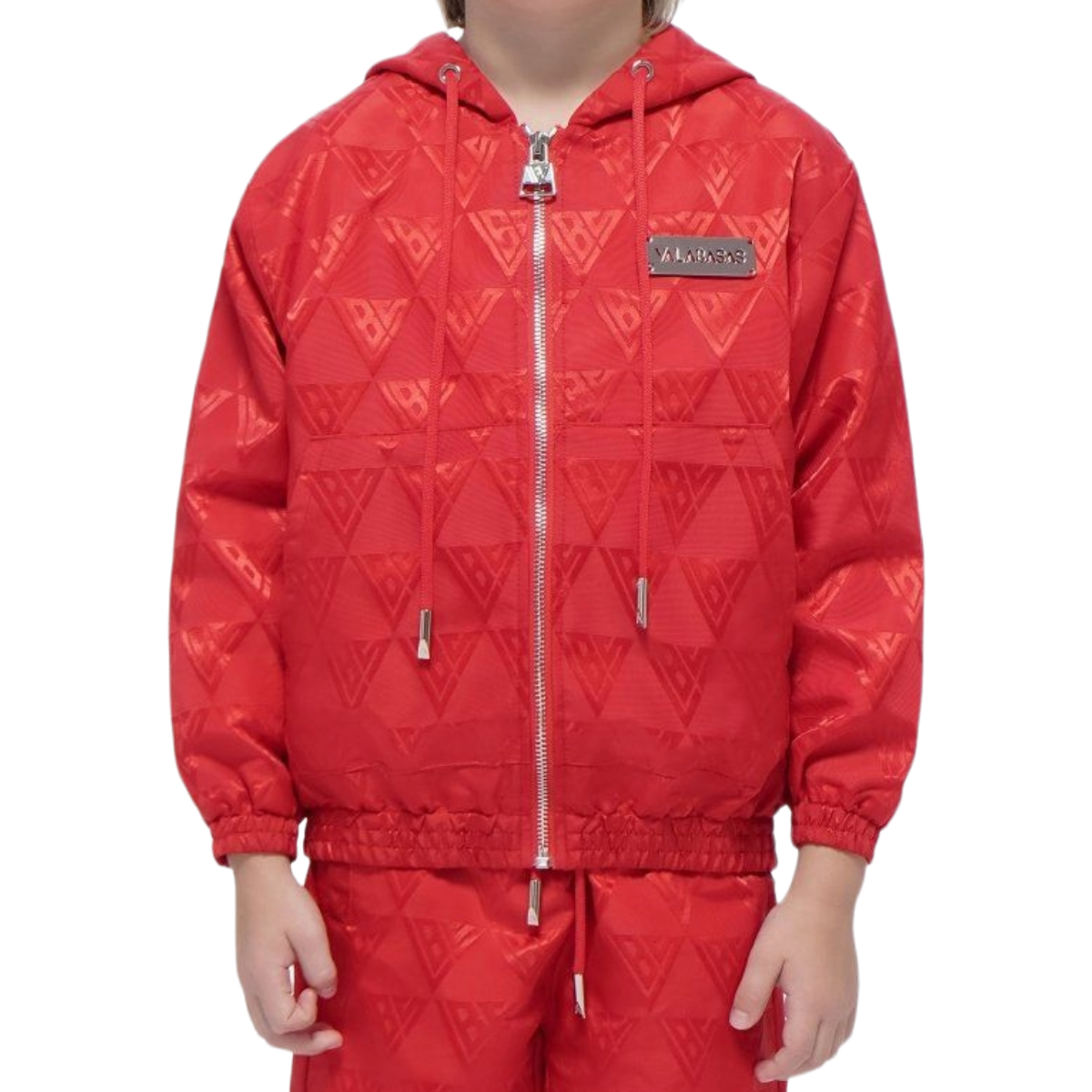KIDS VALABASAS 'MONOGRAM' 2.0 WINDBREAKER (RED)