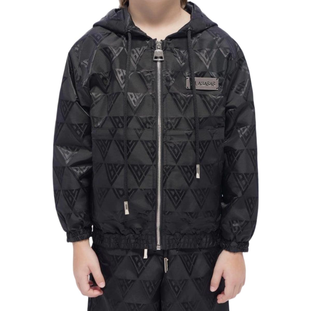 KIDS VALABASAS 'MONOGRAM' 2.0 WINDBREAKER (BLK)