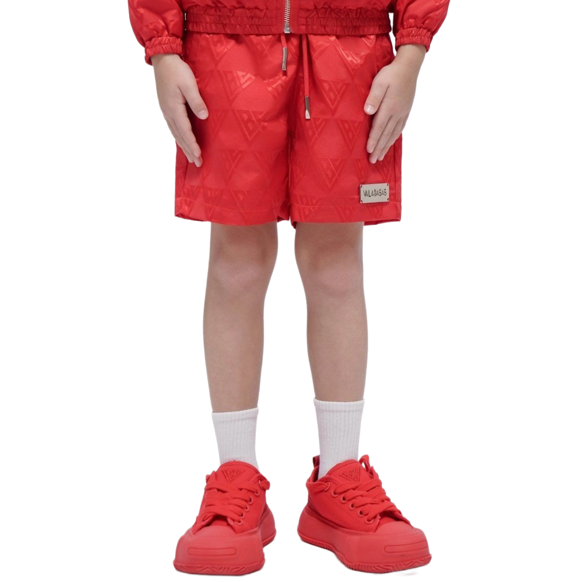 KIDS VALABASAS 'SIGNATURE' 2.0 SHORTS (RED)