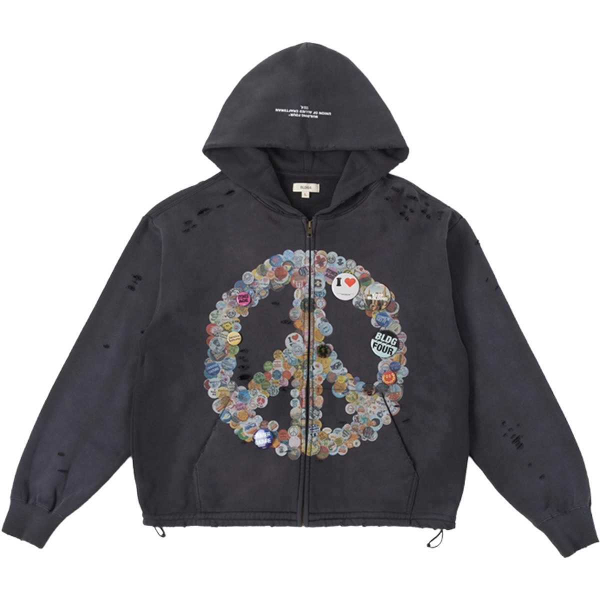 BLDG4 'LA CHATEAU' HOODIE (CHRCL)