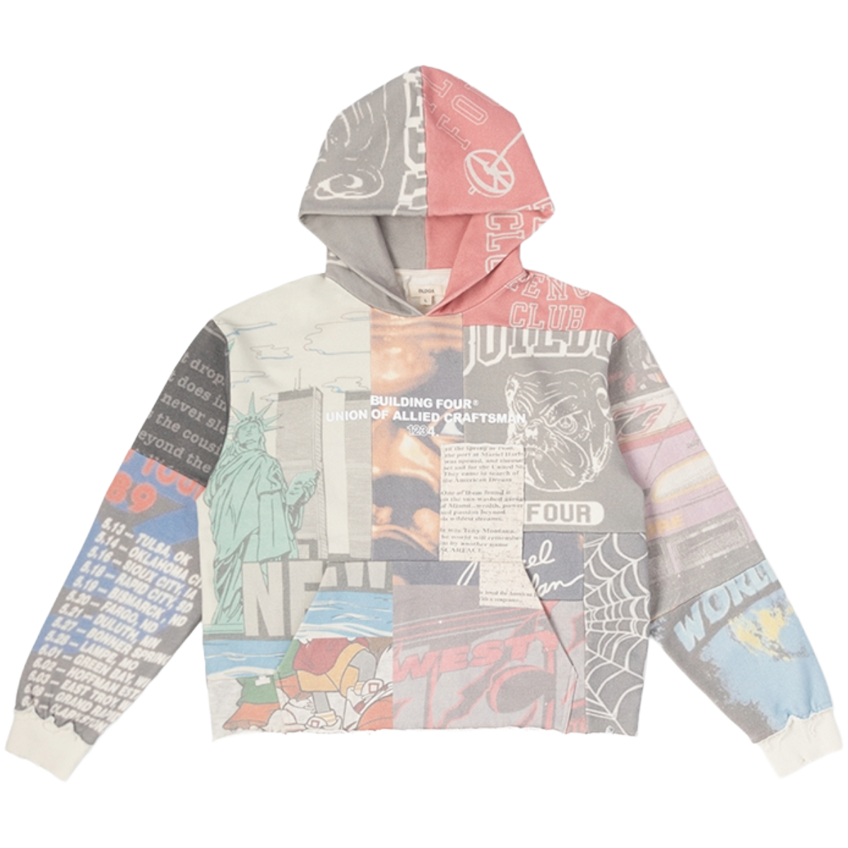 BLDG4 'BRICK' HOODIE (ANTQ WHT)