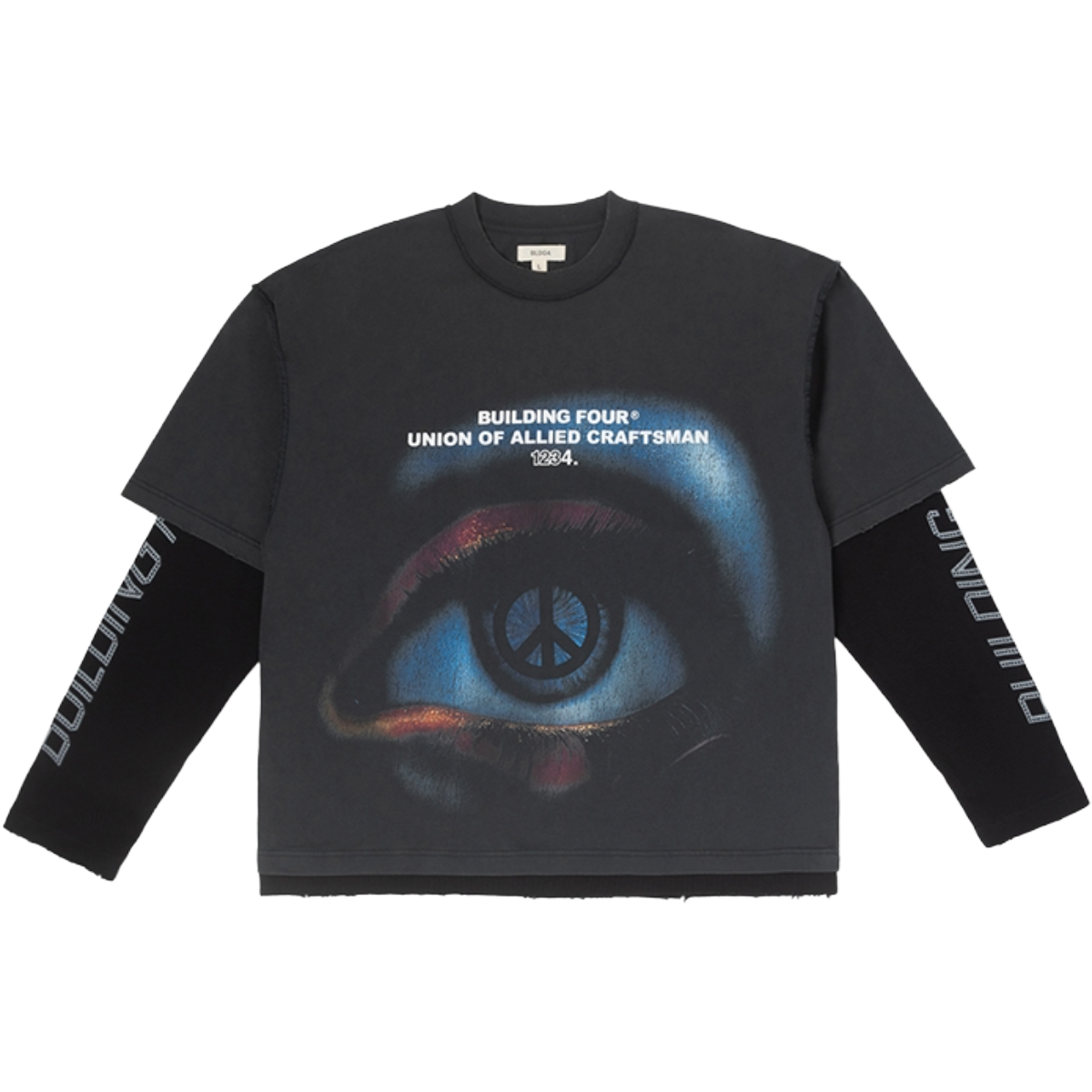 BLDG4 'JOISTED' LS KNIT SHIRT (JET)