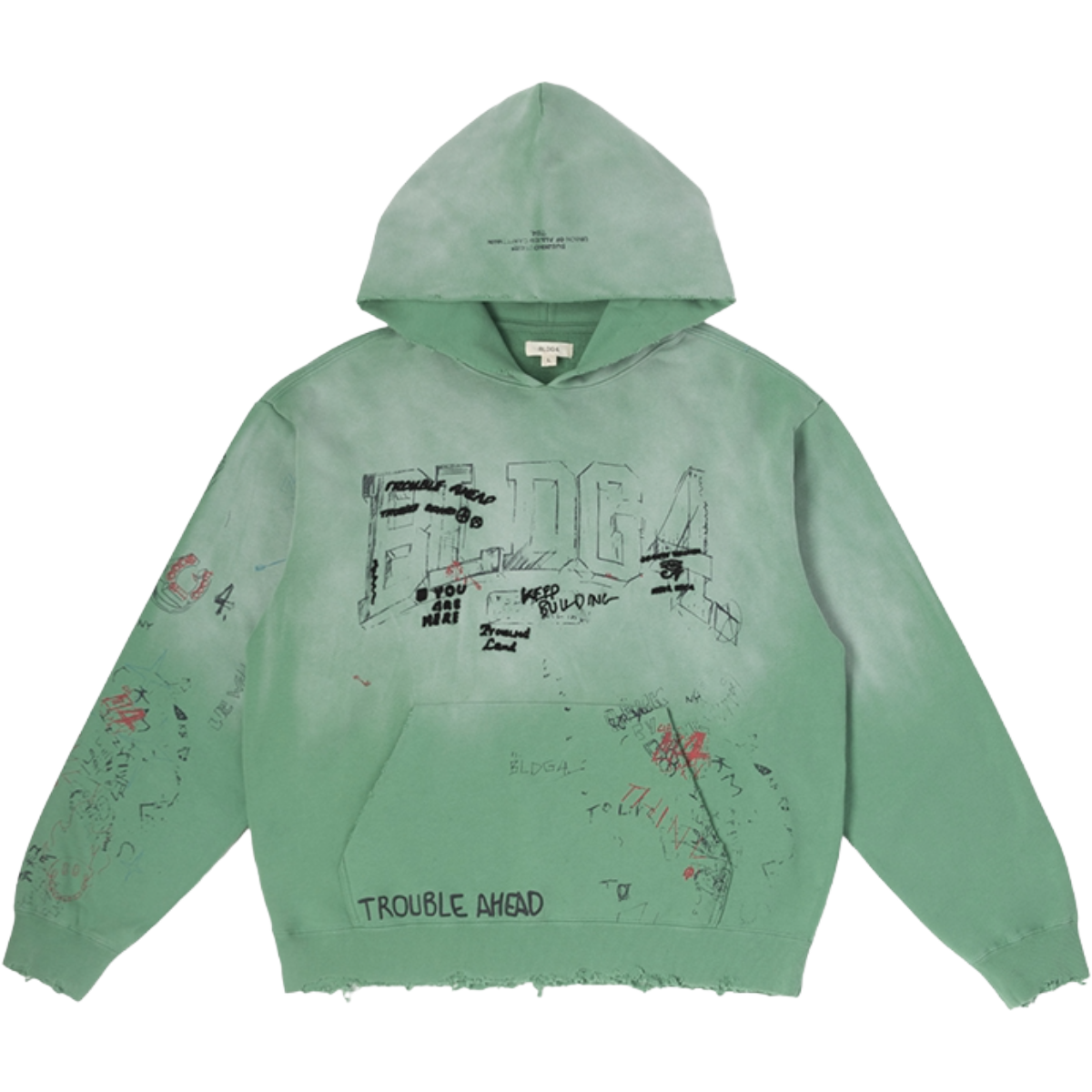 BLDG4 'TOWER' HOODIE (GRN)