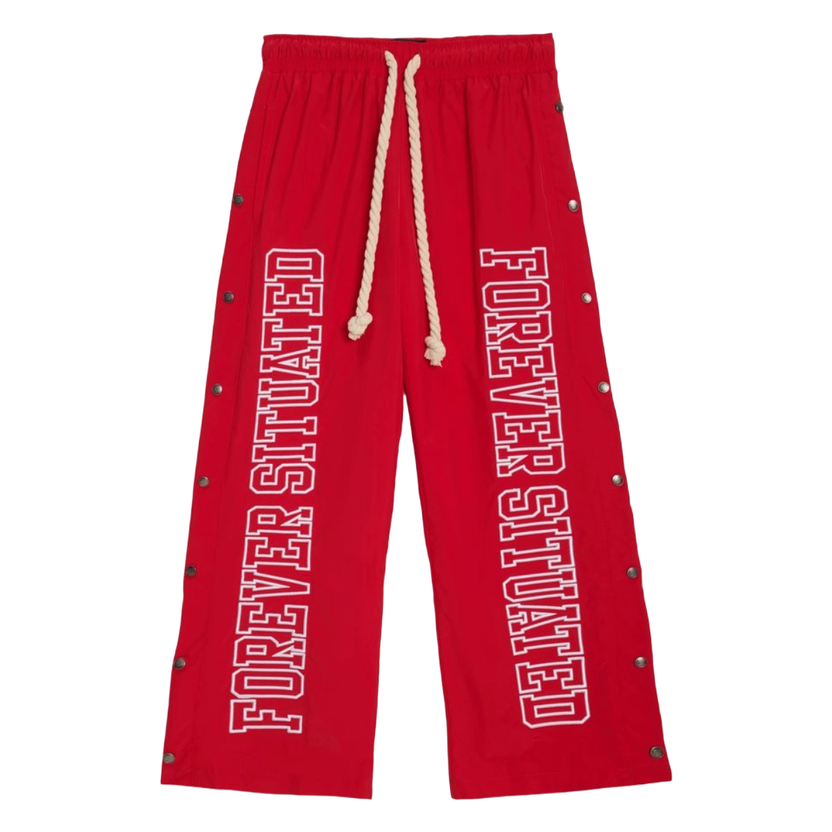 FS NYLON TRACK PANTS (RED)