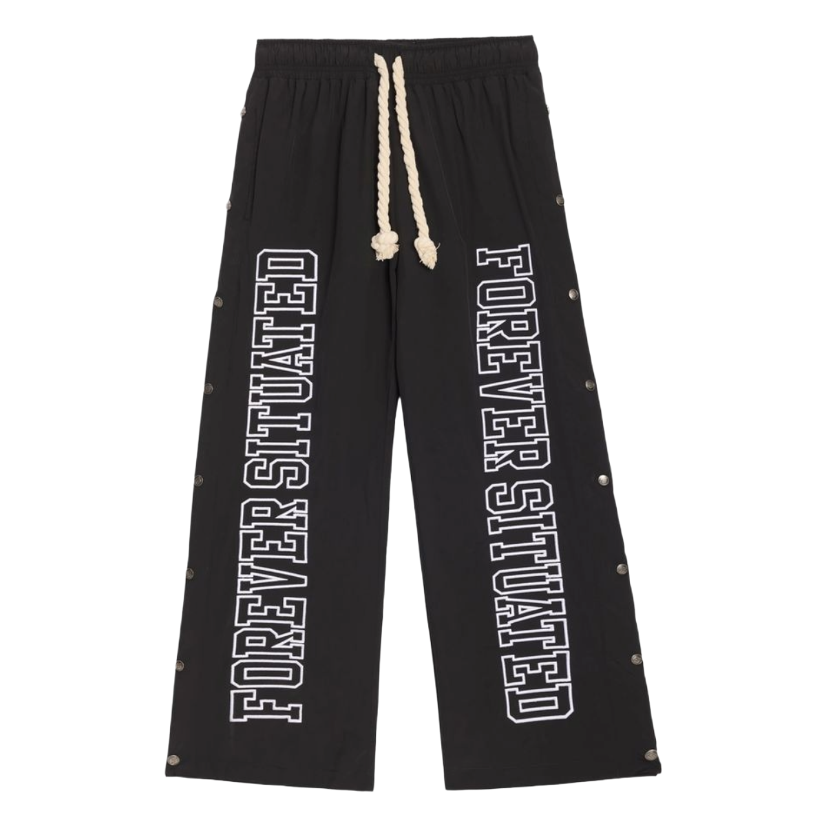 FS NYLON TRACK PANTS (BLK)