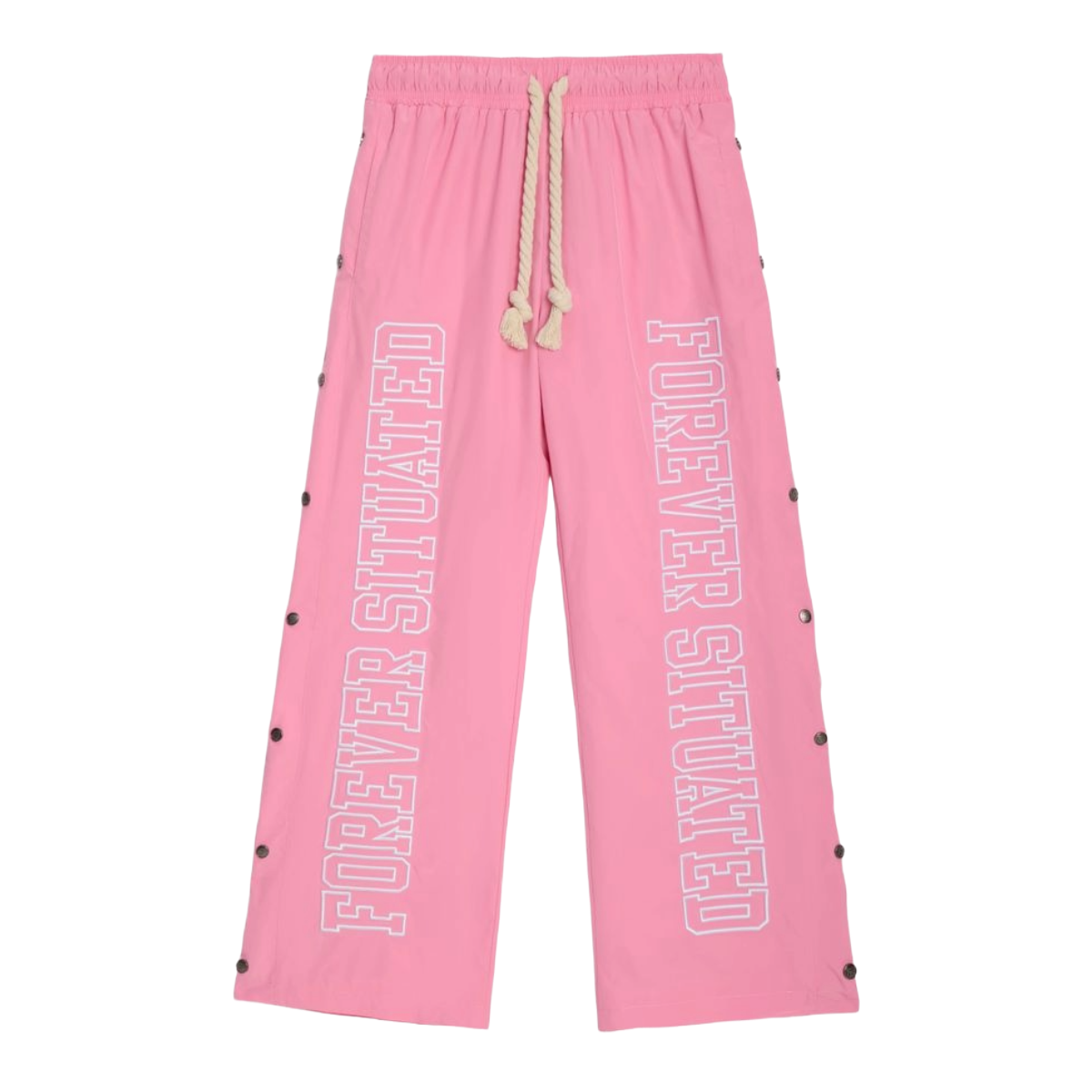 FS NYLON TRACK PANTS (PNK)