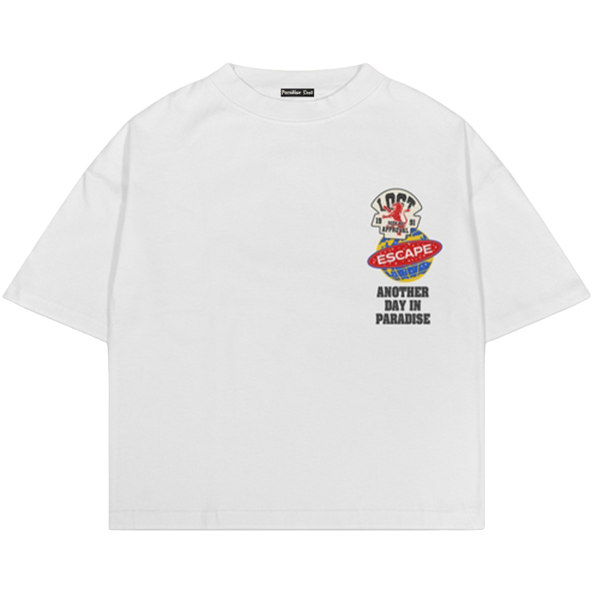 PL 'FEAR THE WAVE' SS TEE (WHT)