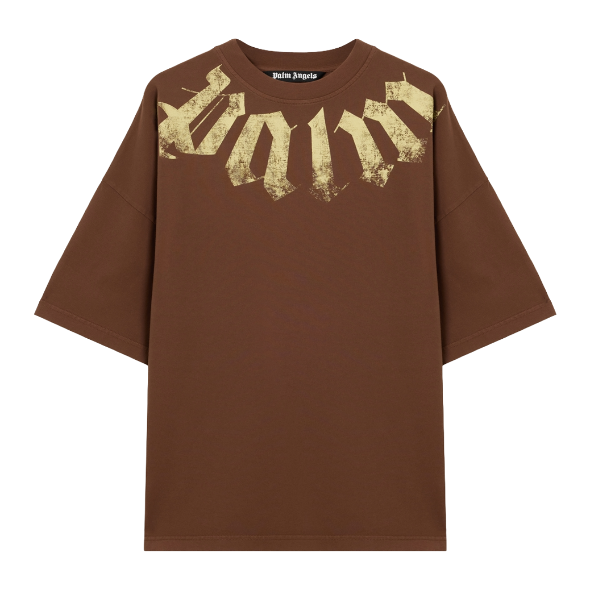 PA 'BIG NECK' LOGO LOOSE SS TEE (BRWN)