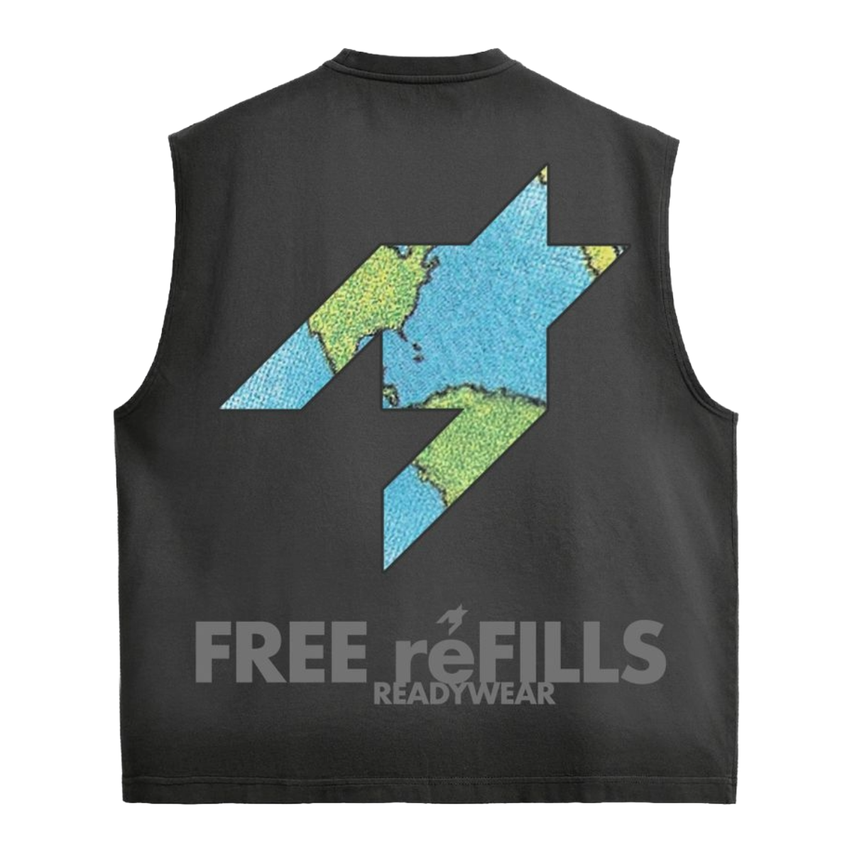 FR 'CHARITY' SLEEVELESS TEE (BLK)