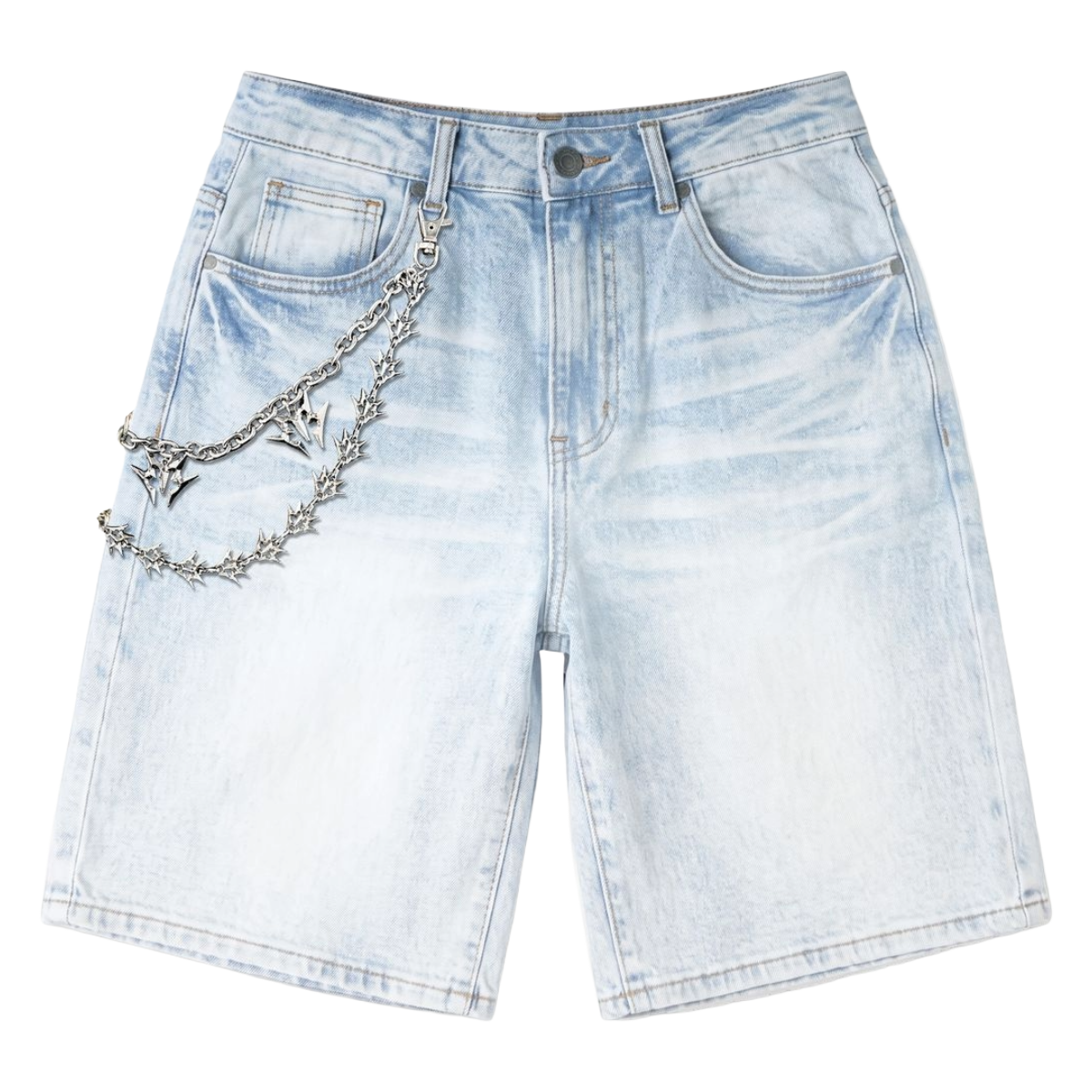 MELEE 'IGLOO' DENIM SHORTS (ICE WASH)