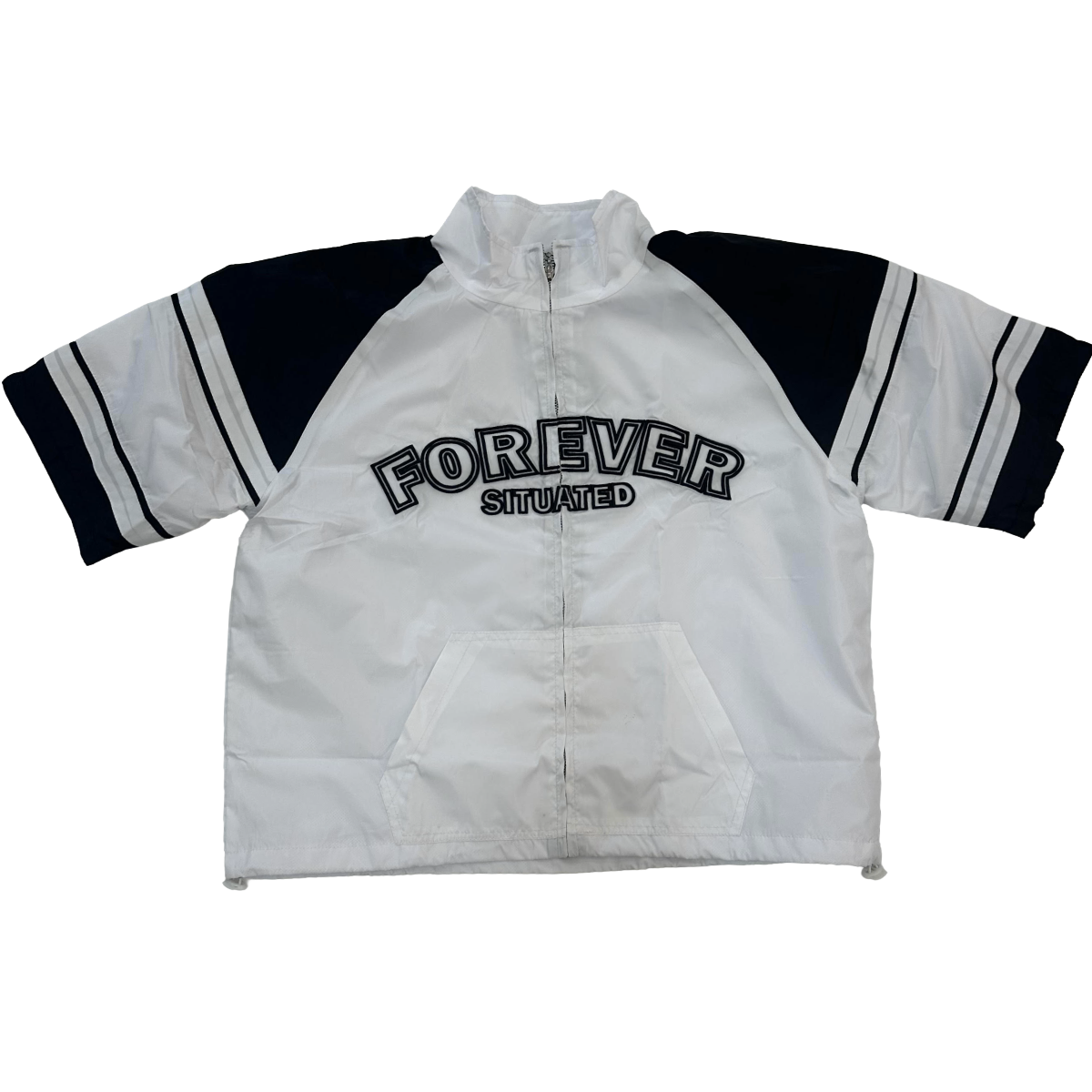 FS TRACK SS ZIP-UP (WHT/BLK)