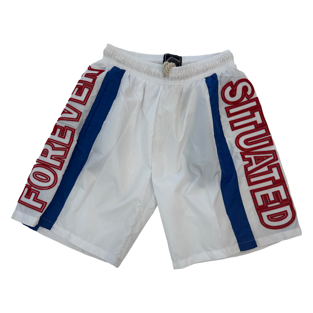 FS TRACK SHORTS (WHT/BLUE)