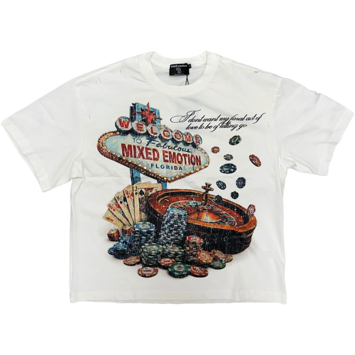 ME 'LOTTERY' SS TEE (WHT)