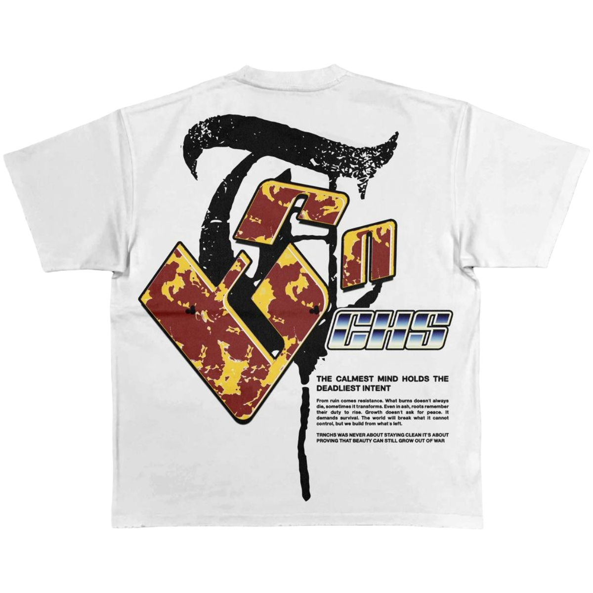 TRNCHS 'DEADLY' SS TEE (WHT)