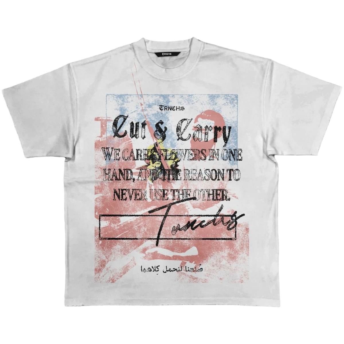 TRNCHS 'THIS IS TRNCHS' SS TEE (WHT)