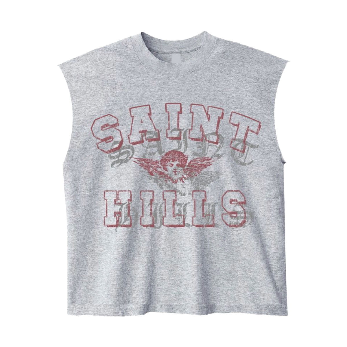 SH 'ANGEL' SLEEVELESS TEE (GRAY)
