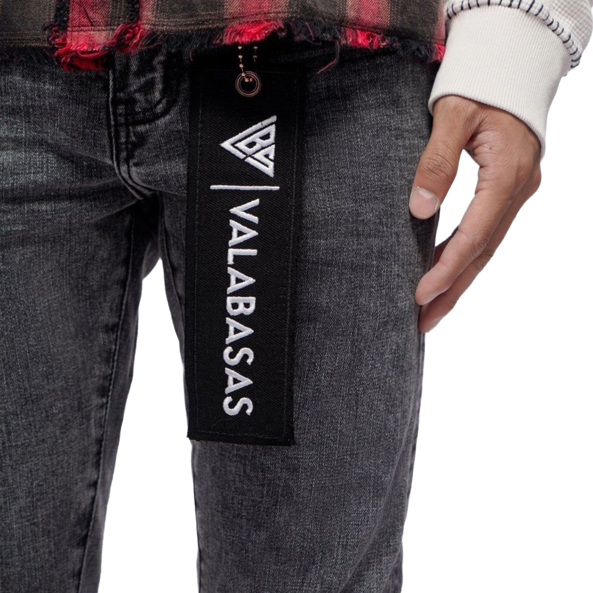 VALABASAS MR.CLEAN GREY SKINNY JEANS