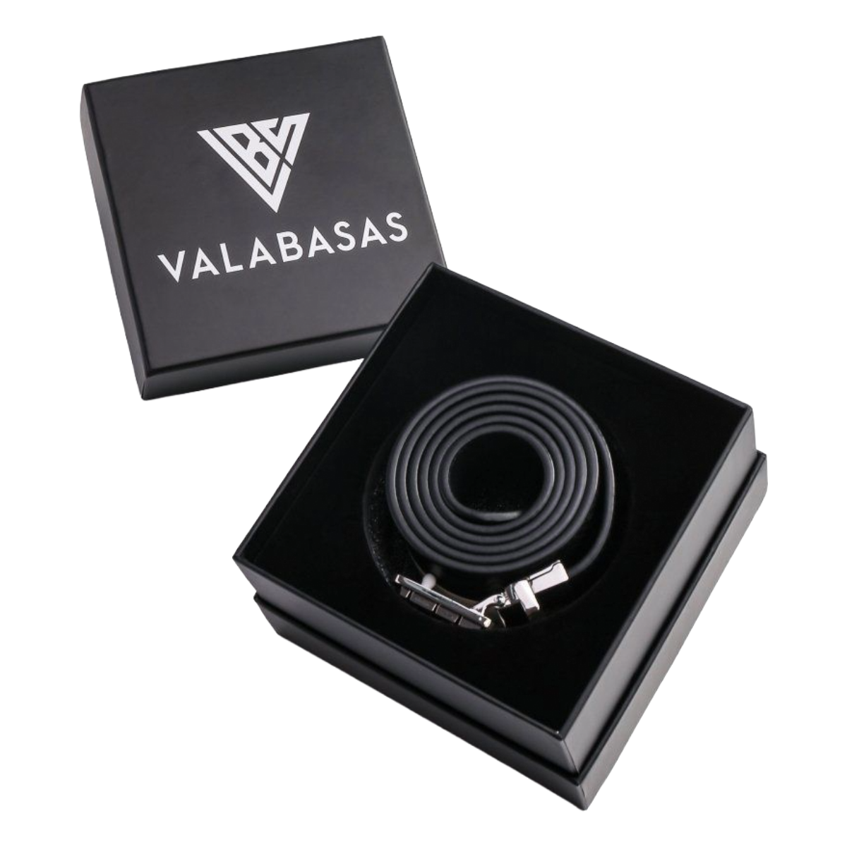 VALABASAS "SAIR" BLACK LEATHER BELT