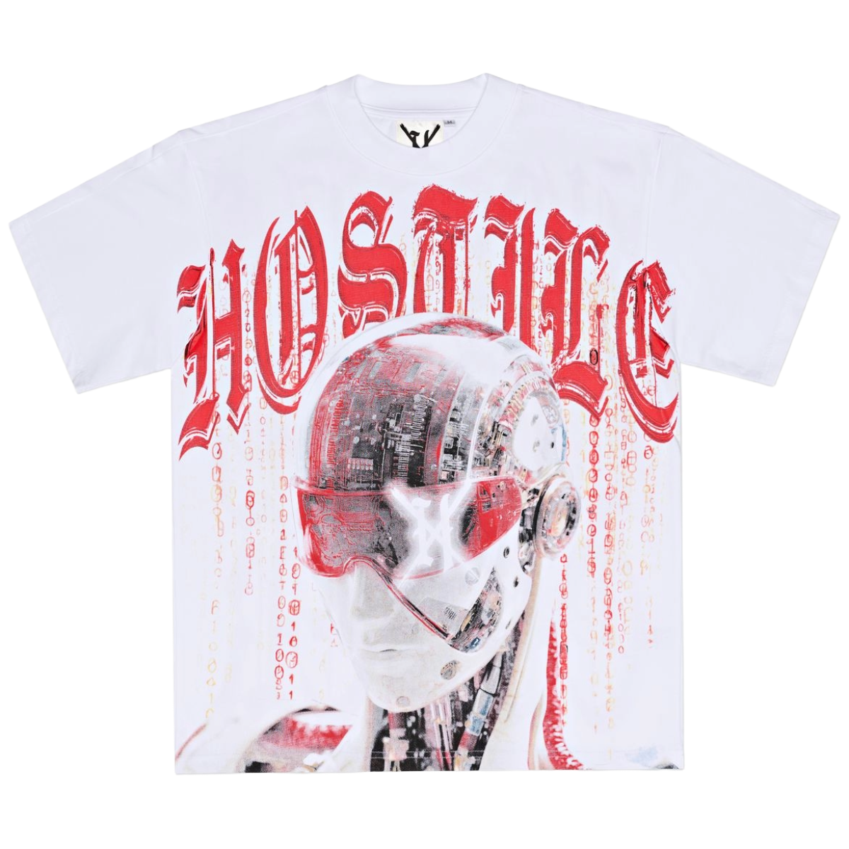 XHOSTILE 'WORLD ORDER' SS TEE (WHT/RED)