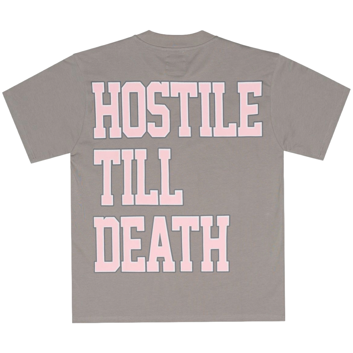 XHOSTILE 'TILL DEATH' SS TEE (STN GREY)