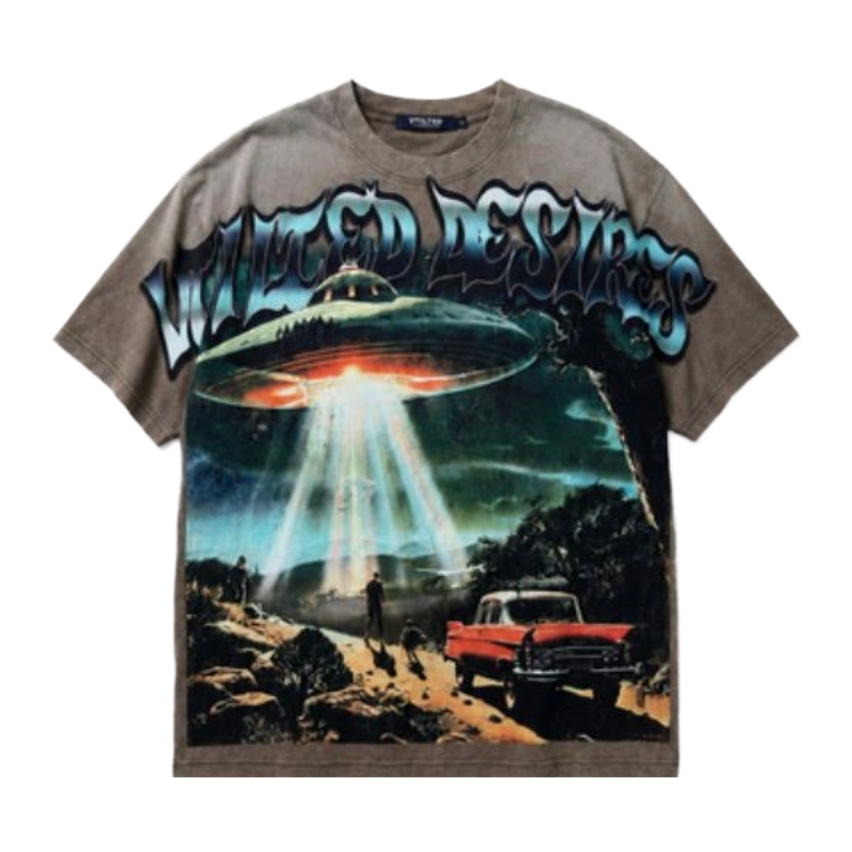 VTILTED 'UFO' SS TEE (GRAY WASH)