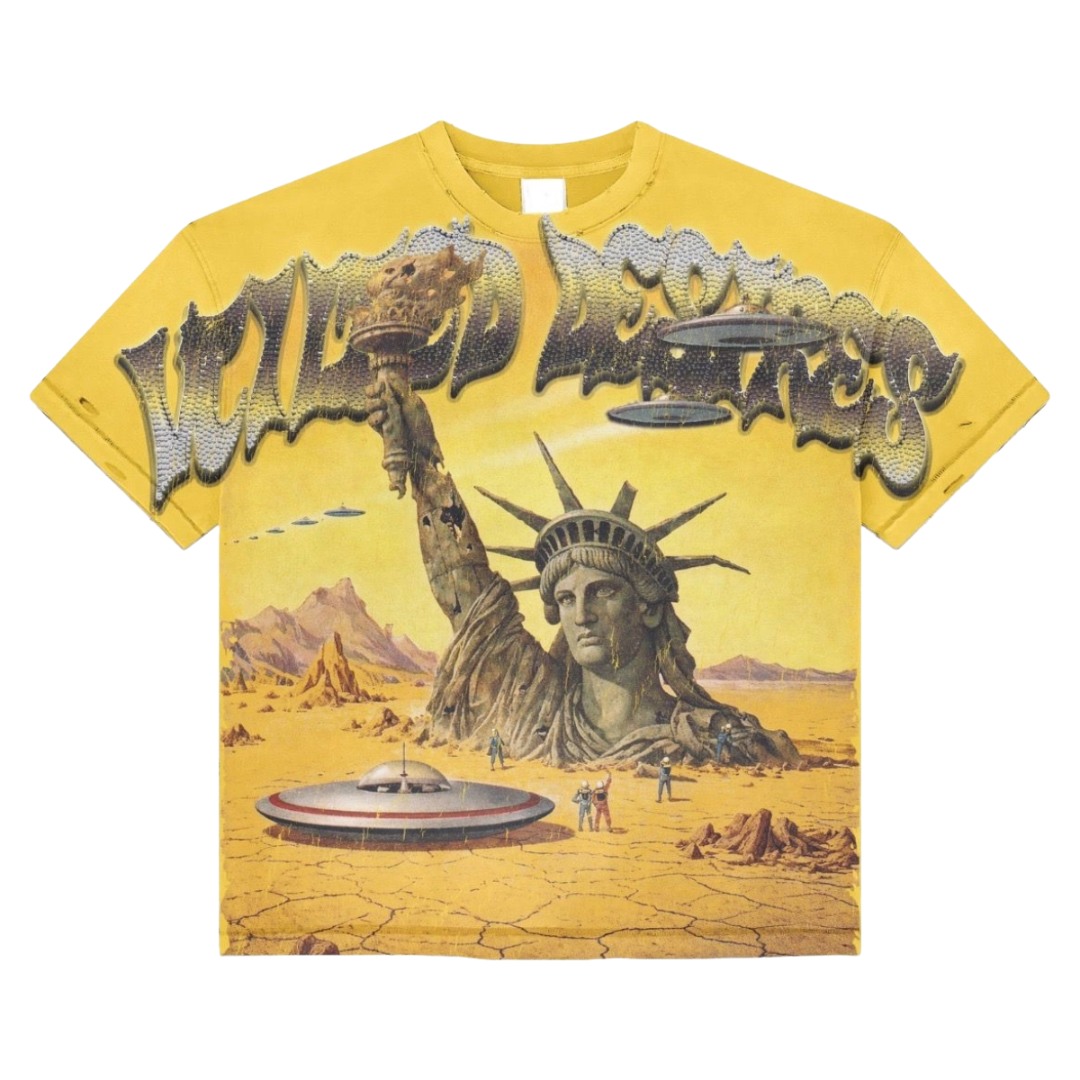 VTILTED 'DUNE' SS TEE (YLW WASH)