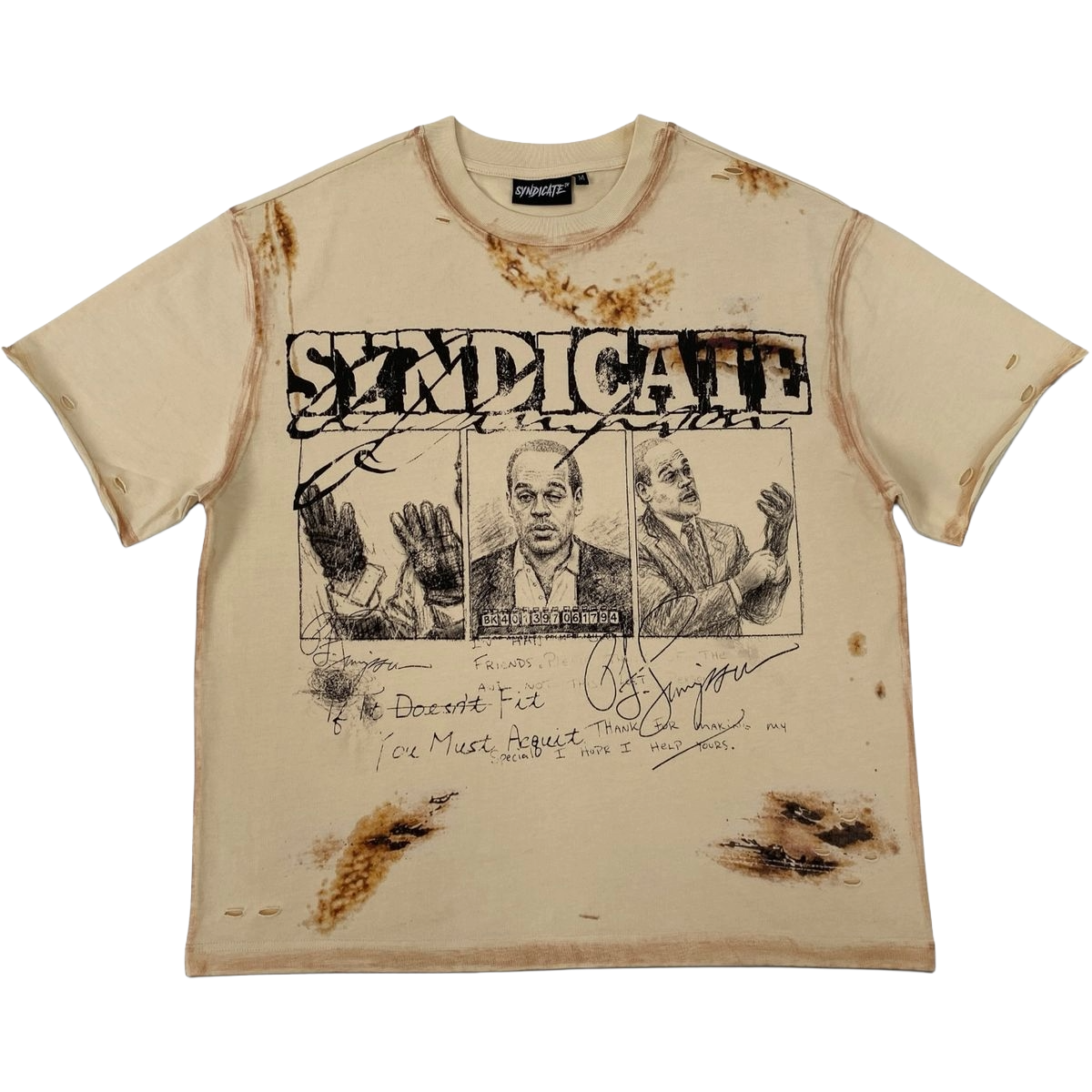 SYNDICATE 'OJ' SS TEE (CRM)