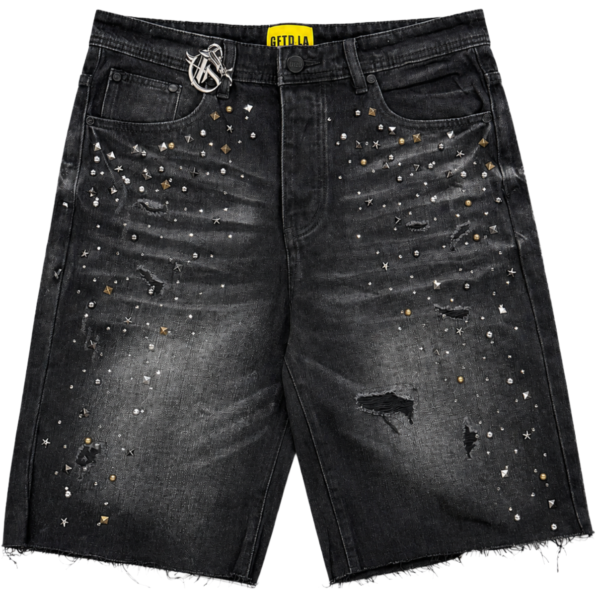 GFTD 'DREAMS' DENIM SHORT (BLK WASH)