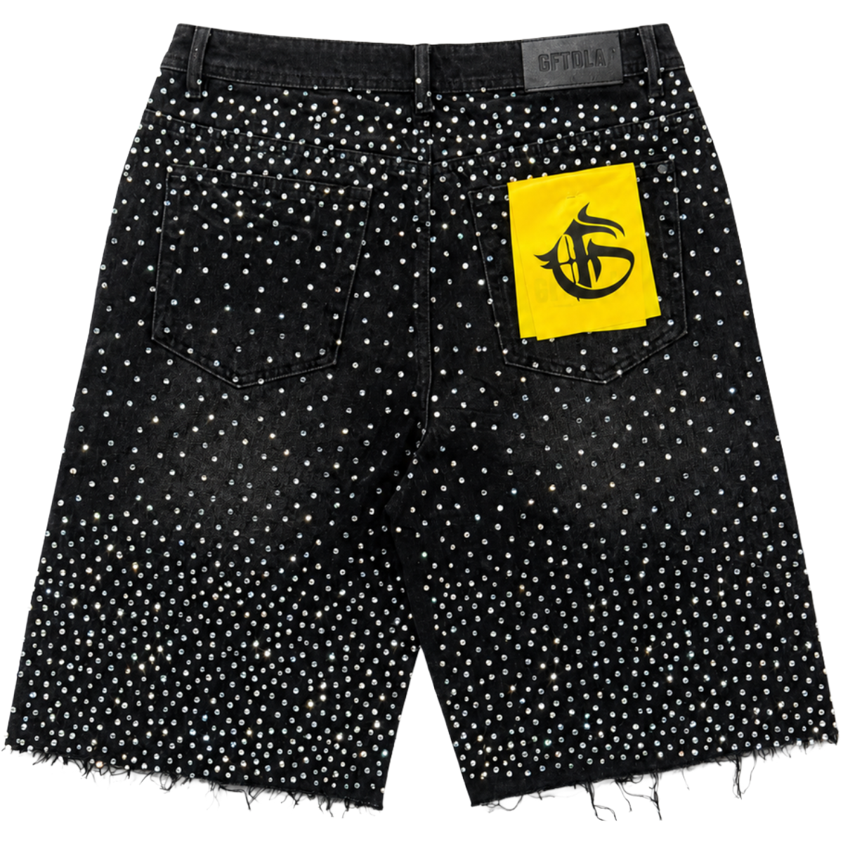 GFTD 'REVOLT' DENIM SHORT (BLK WASH)