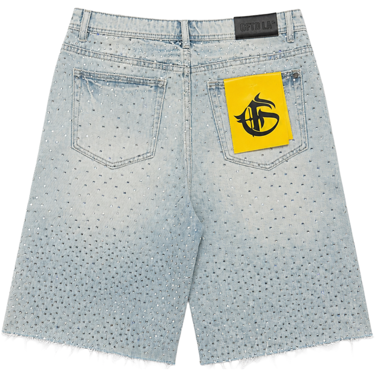 GFTD 'REVOLT' DENIM SHORT (LT WASH)