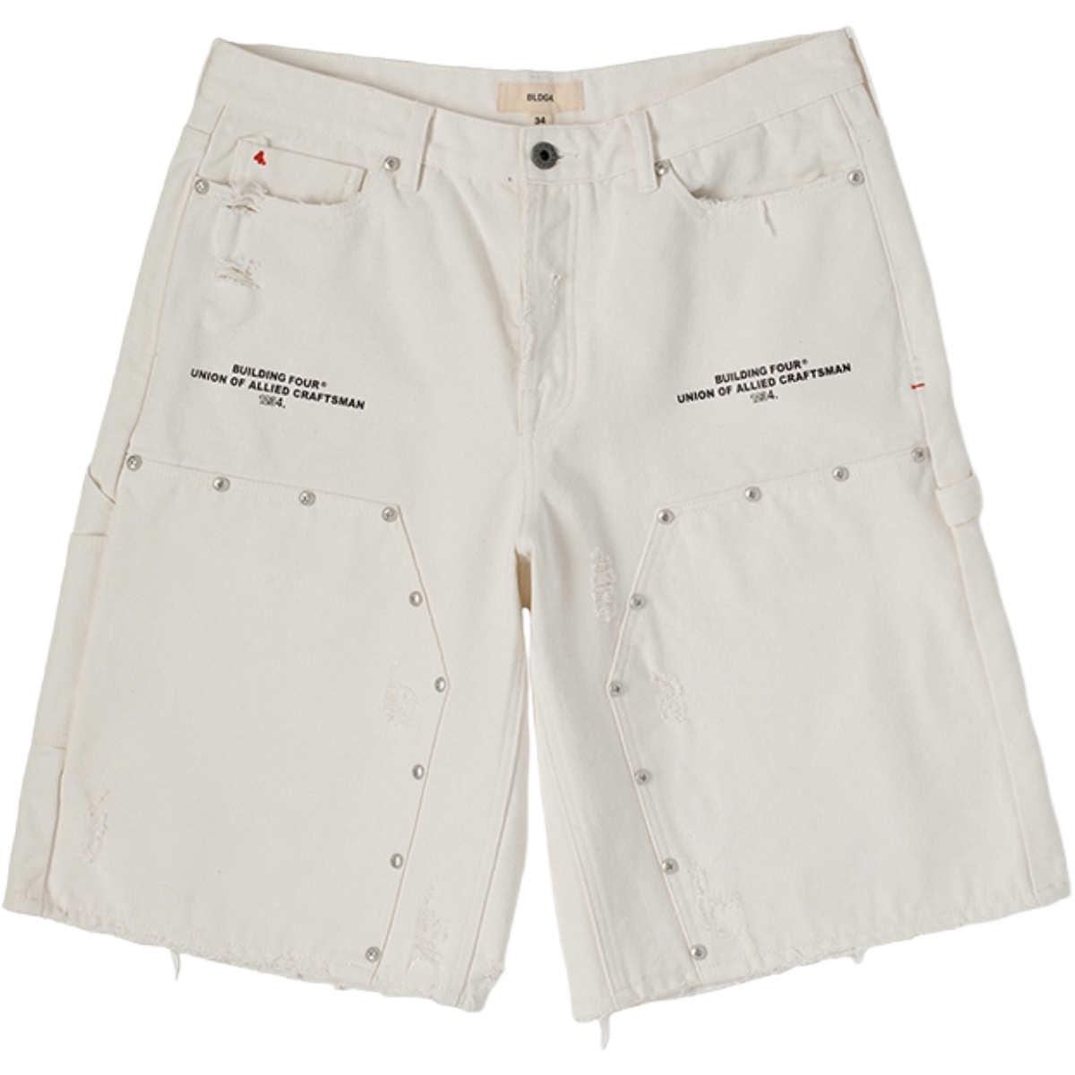 BLDG4 'VILLA' SHORTS (ANTQ WHT)