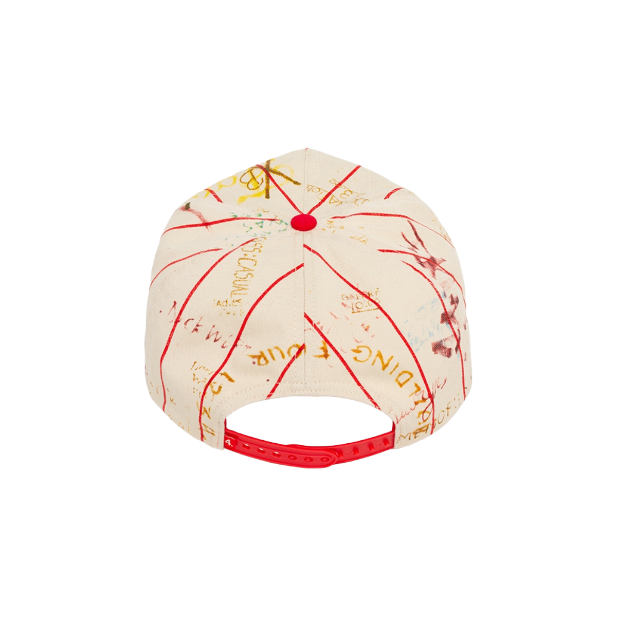 BLDG4 'POTALA' HAT (WHT/RED)