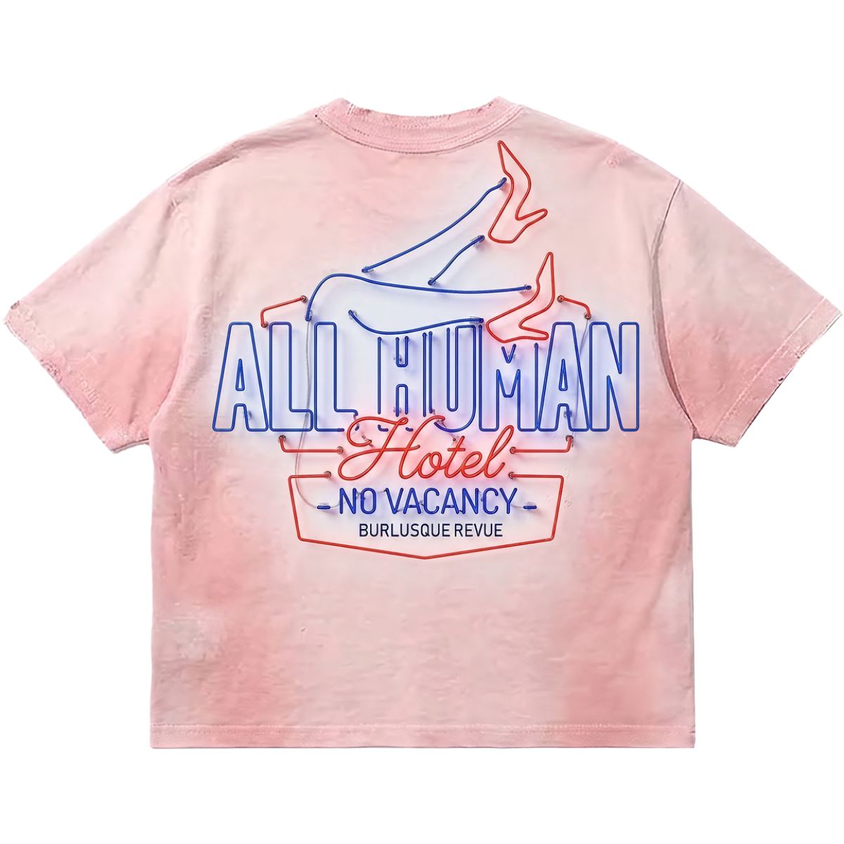 AH 'DIGITS' SS WASHED TEE (LT PINK)