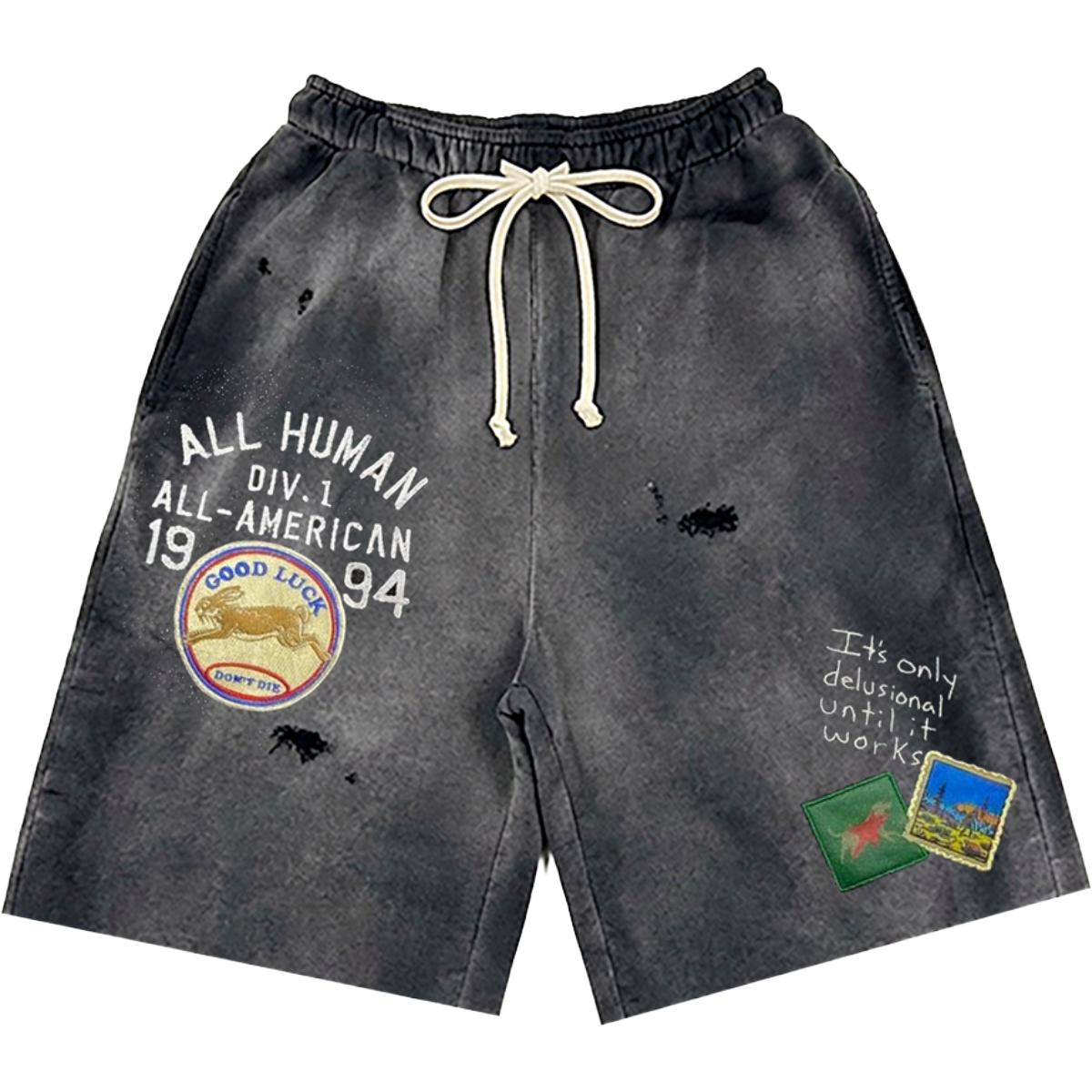AH '7AM' SHORT (BLK WASH)