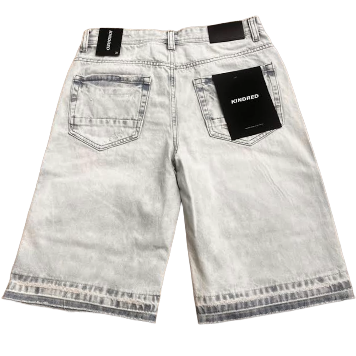 KINDRED 'ICE BLUE' RHINESTONE DENIM SHORTS