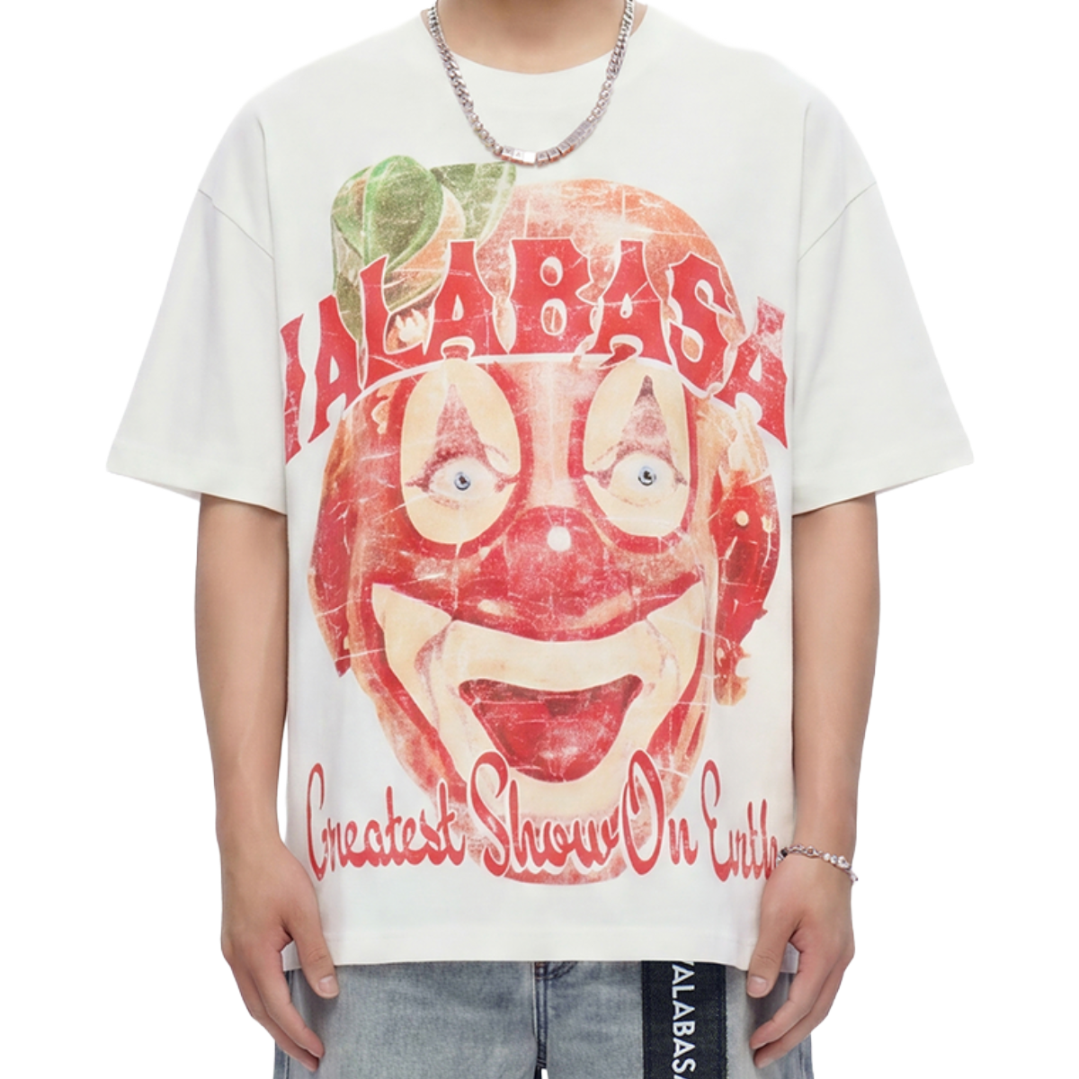 VALABASAS 'SHOWTIME' SS TEE (WHT)