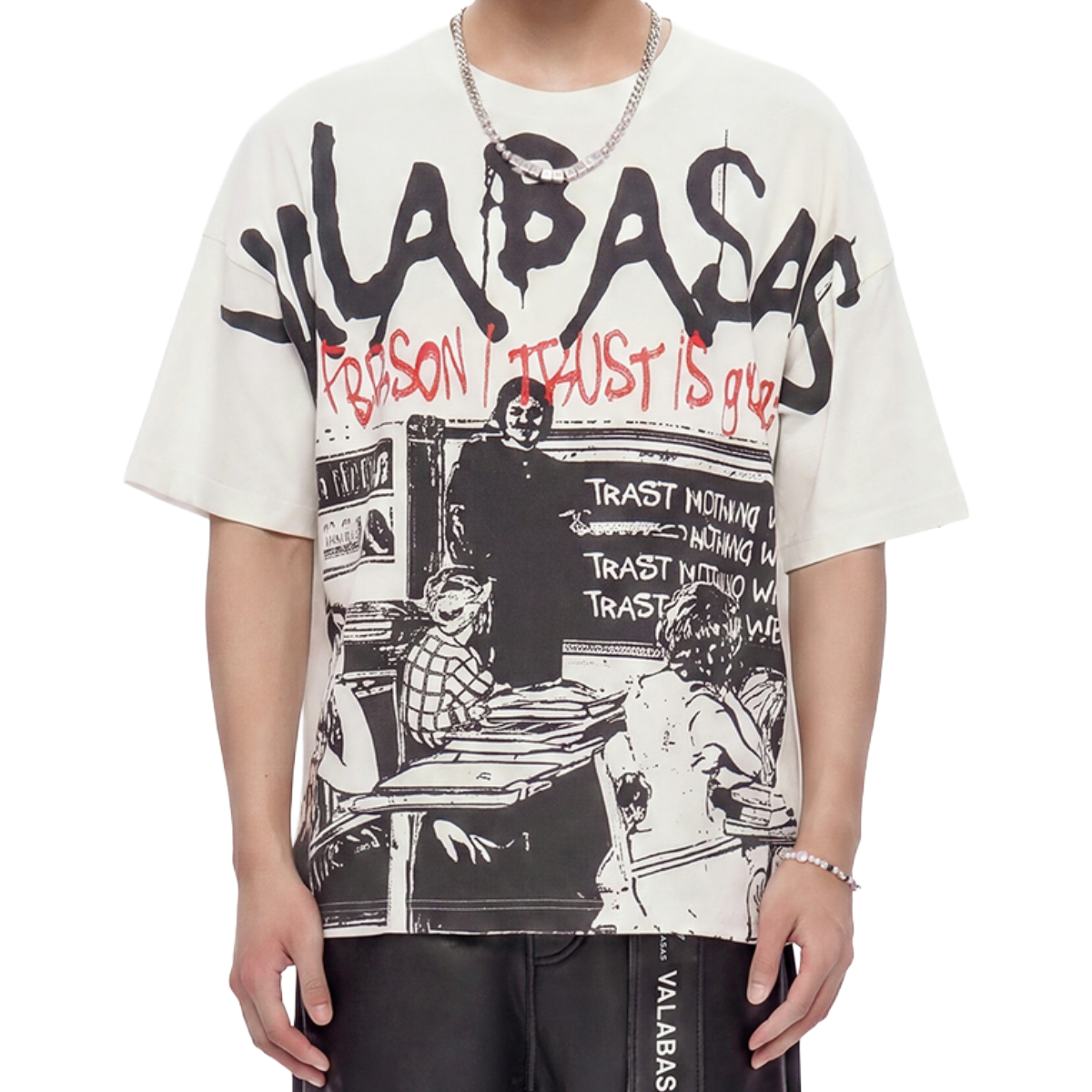 VALABASAS 'GRANNY' SS TEE (WHT)