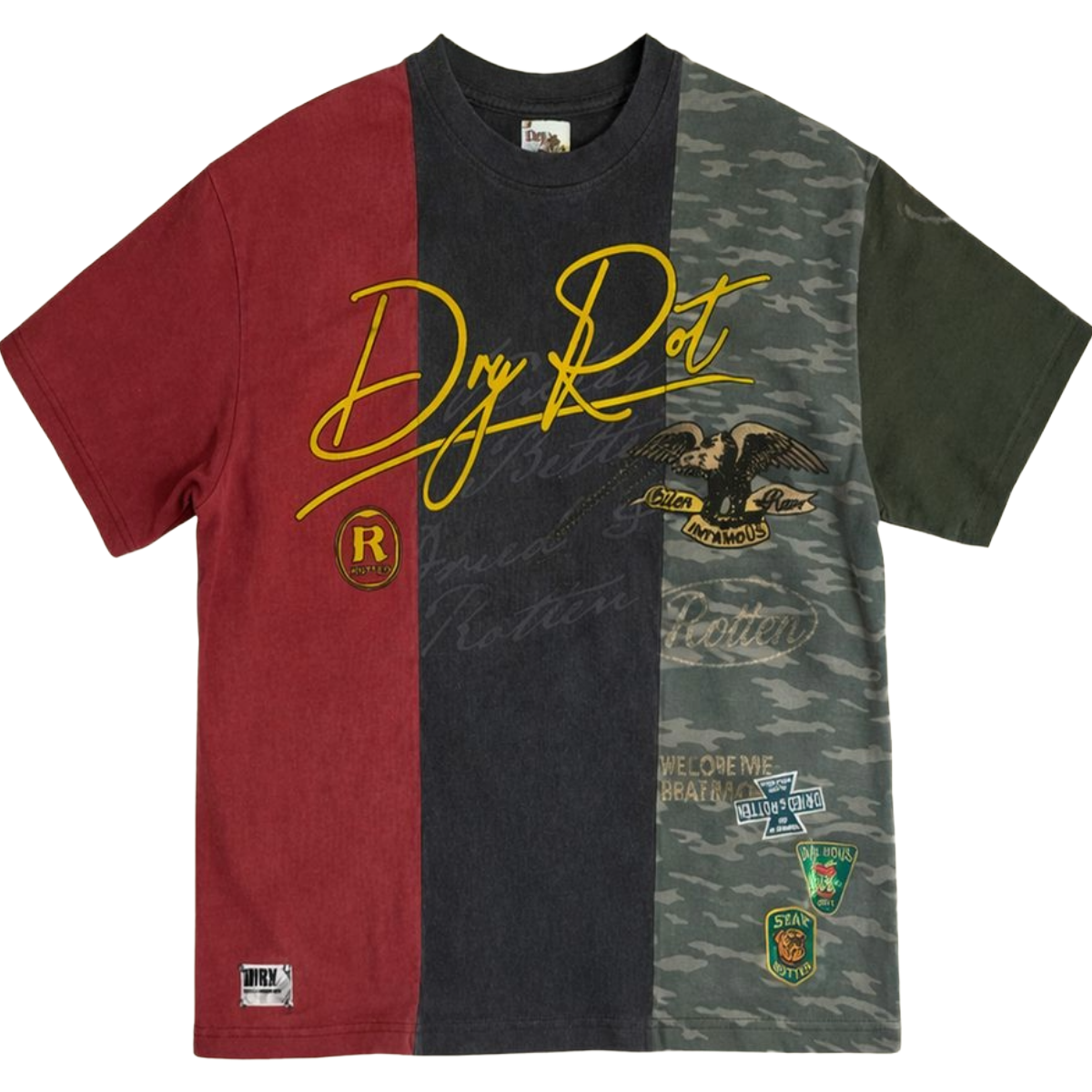 DRY ROT 'TRIPLE STACK' SS TEE (MLTI)