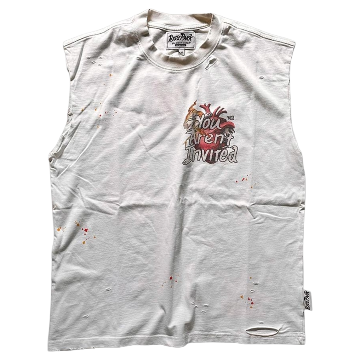 HP 'YAI' SLEEVELESS TEE (CRM)