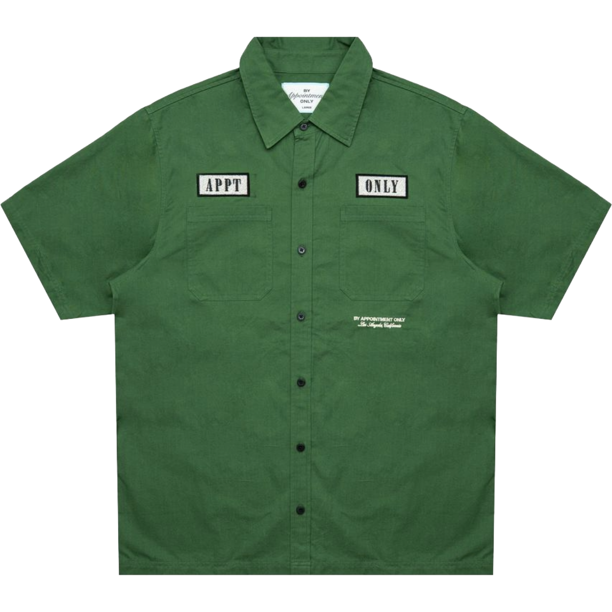 BAO 'MOTOR CLUB' SS BUTTON UP (GRN)