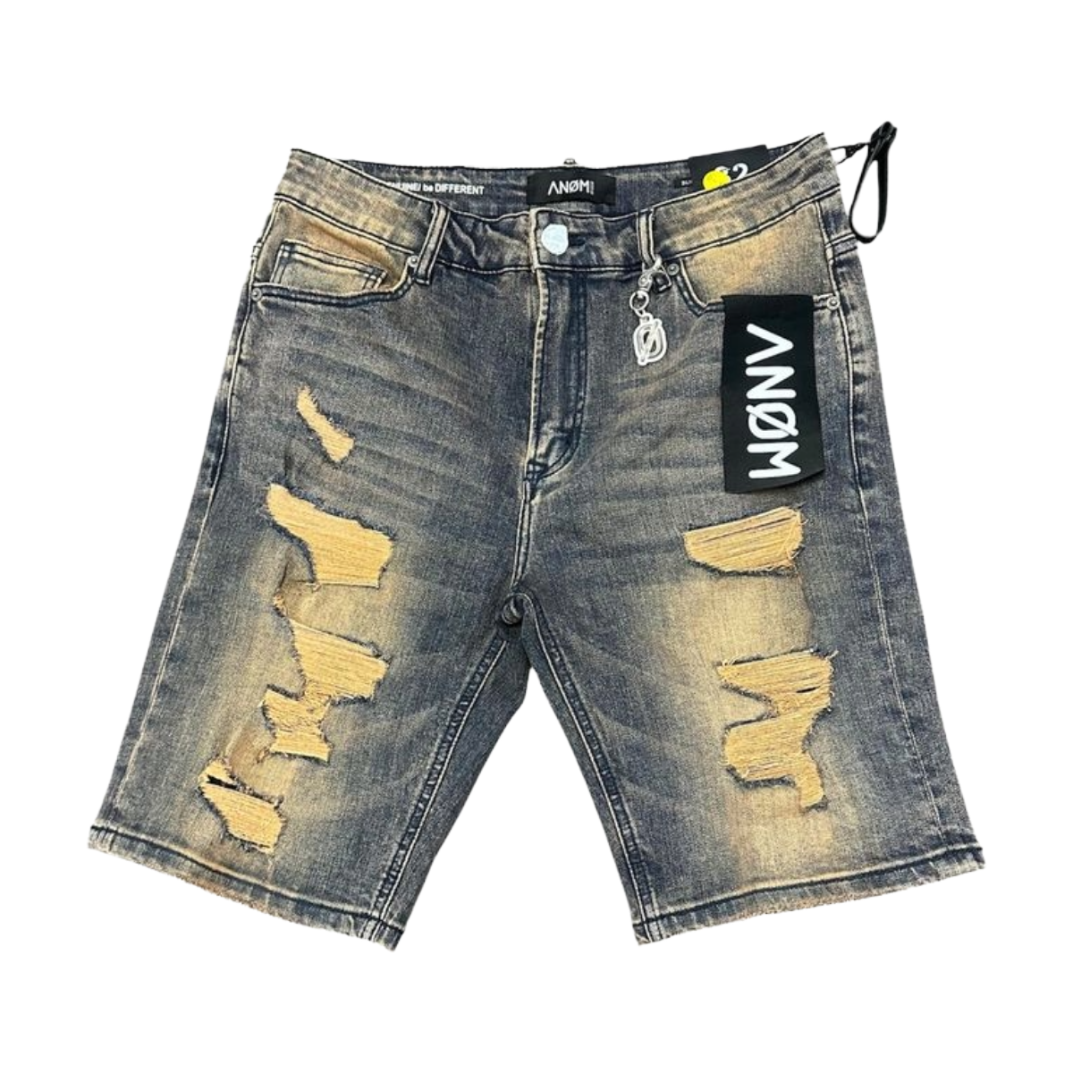 ANOM 'GHOST' DENIM SHORTS (MID VTG BLUE)