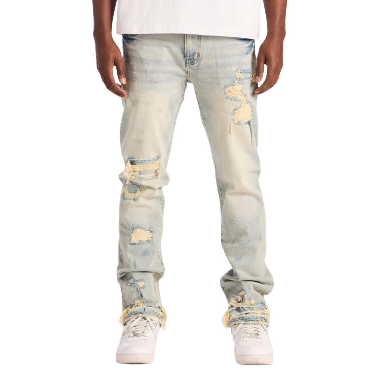 EMBELLISH 'SPENCER' DENIM (LT BLUE)