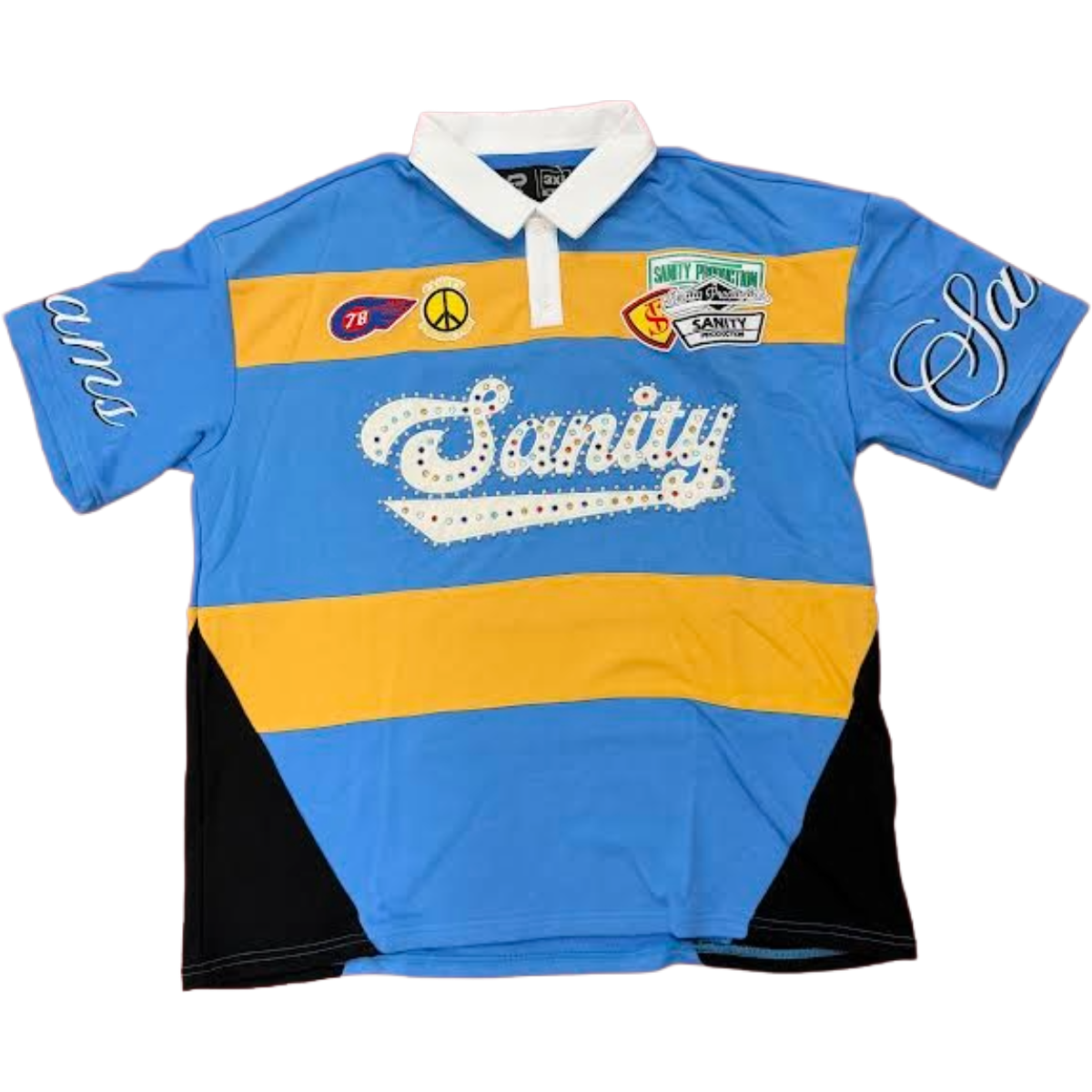 POLITICS 'SANITY' SS POLO SHIRT (BLUE)