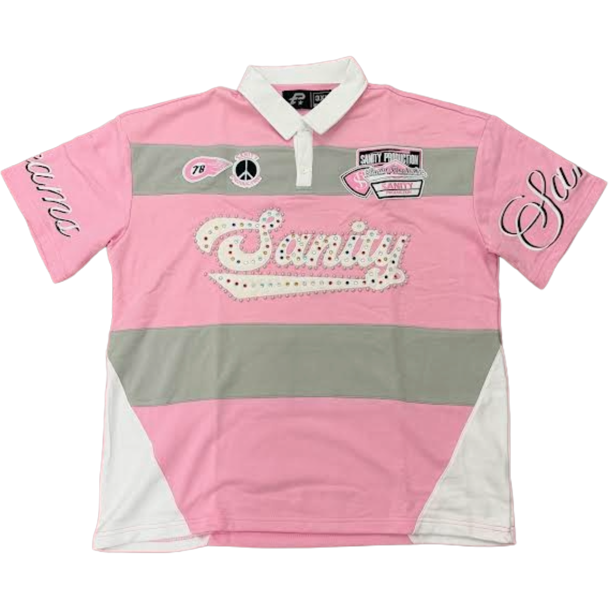 POLITICS 'SANITY' SS POLO SHIRT (PNK)