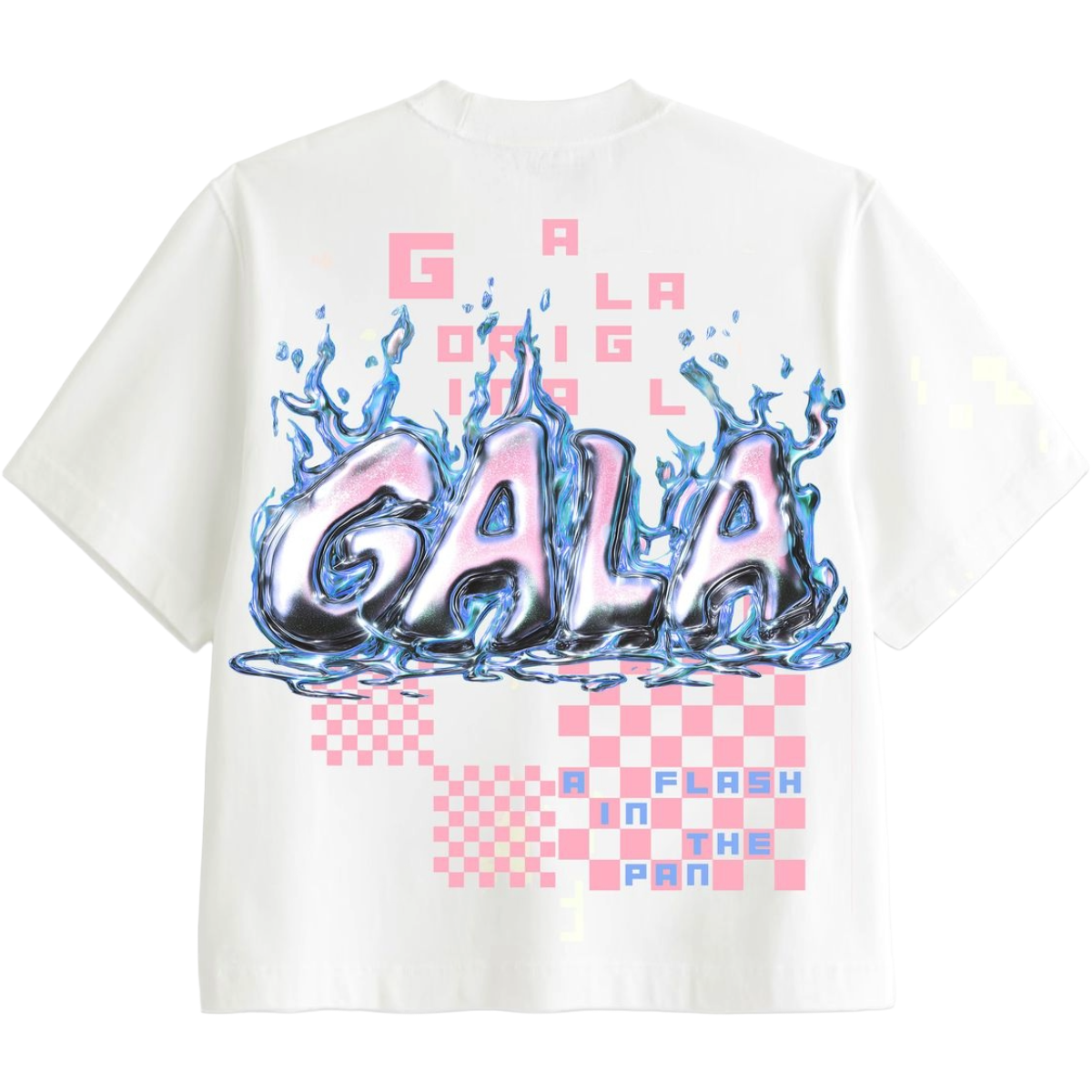 GALA 'FLASH' SS TEE (WHT)