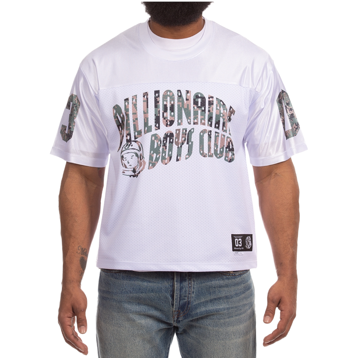 BB 'PARKS' SS KNIT TEE (WHT/CAMO)