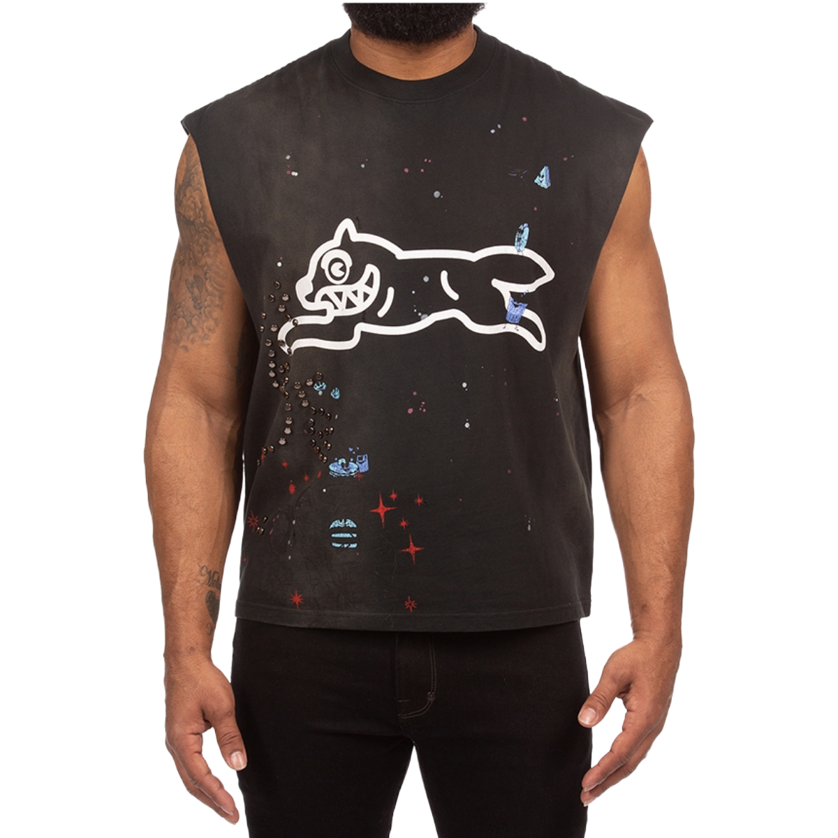 IC 'SAMUS' SLEEVELESS TANK (BLK)
