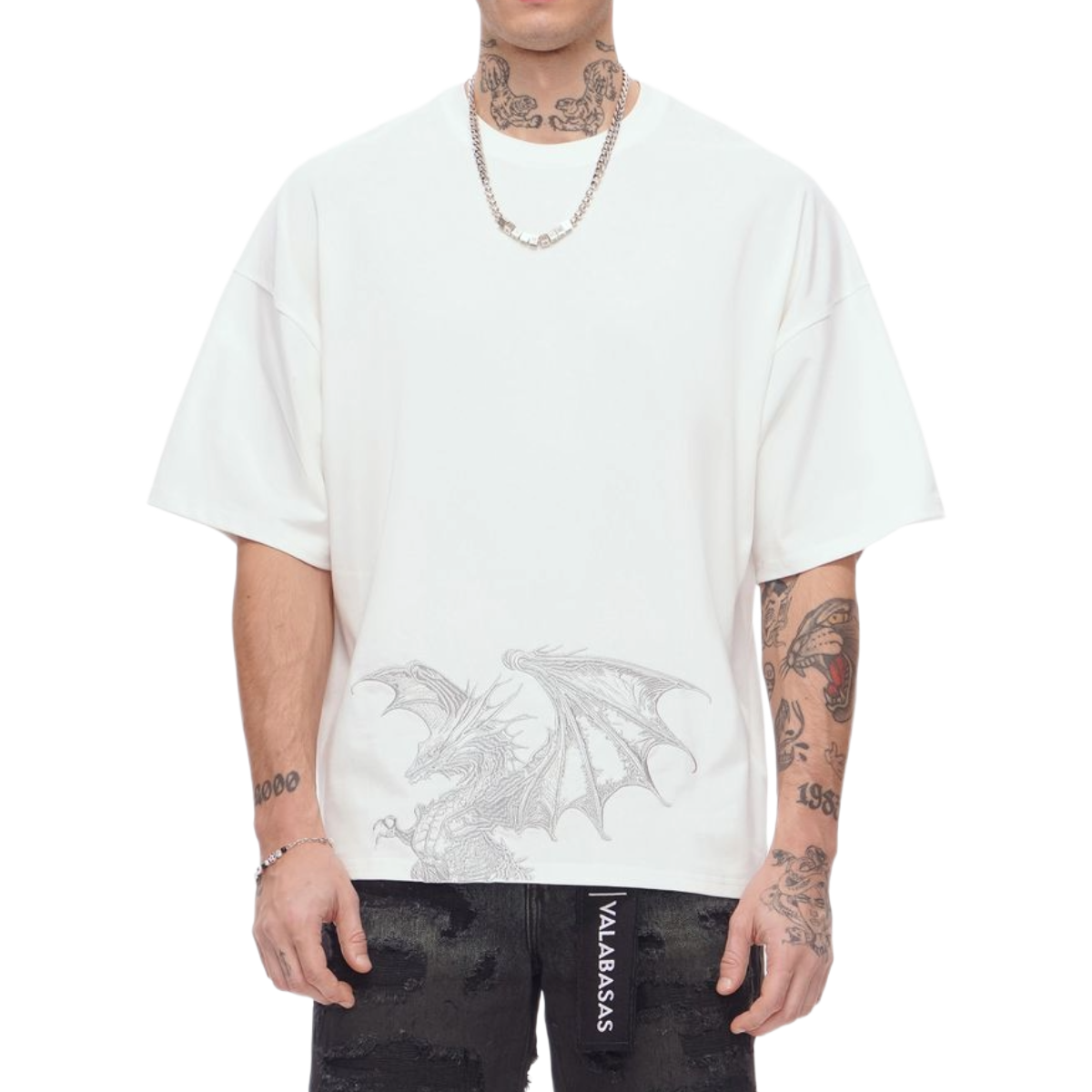 VALABASAS 'KUNJI' SS TEE (WHT)