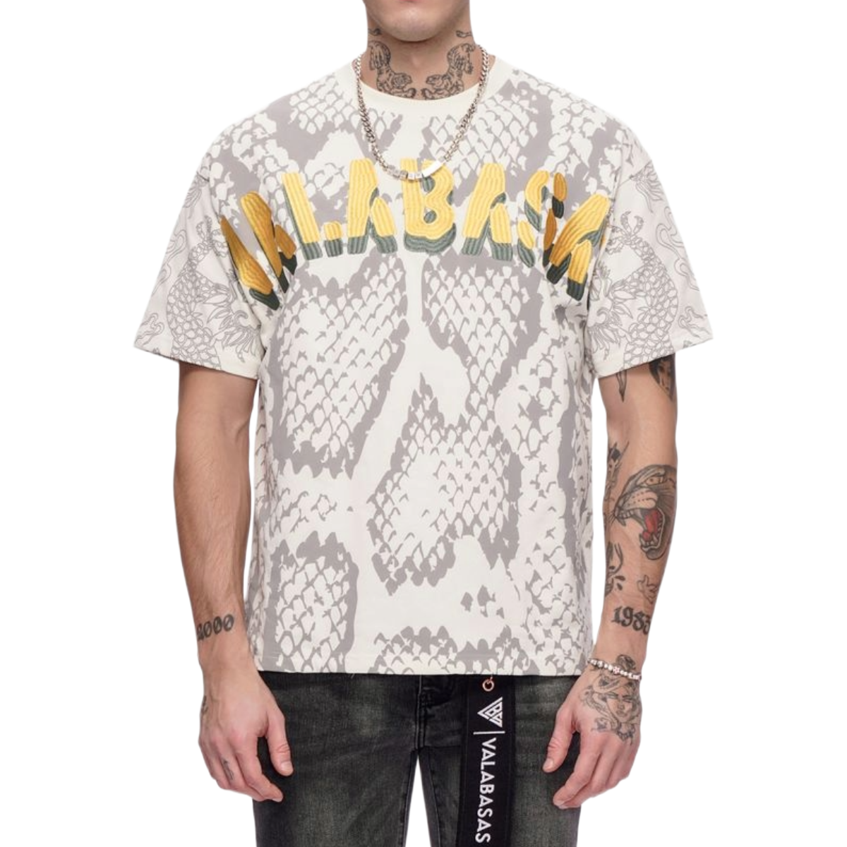 VALABASAS 'SERPENT FADE' SS TEE (WHT)